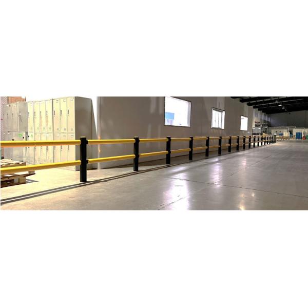 Double Rail Fence Warehouse Safety Barrier Traffic Guardrails