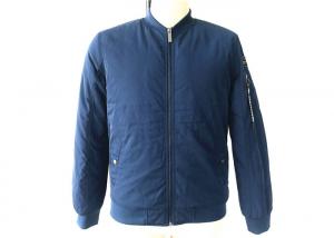 Wholesale Cobalt Color Mens Polyester Bomber Jacket With Tap On Zip Pocket Tws8046 from china suppliers