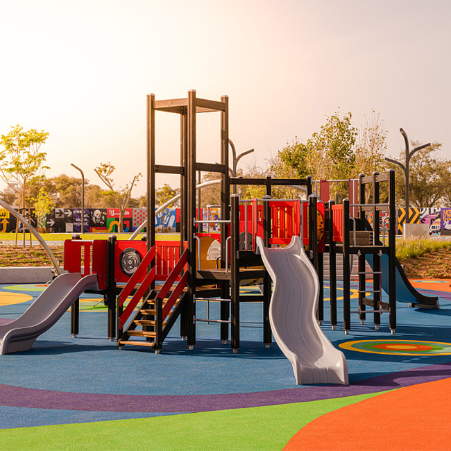 Eco - Friendly 8mm Thickness Colorful Rubber Safety Tiles