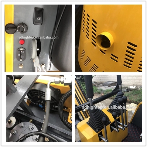 0.8Ton 1 Ton Mini Excavators Ripper Micro Excavator For Garden