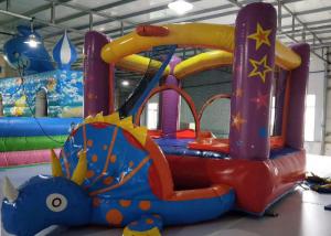 PVC0.55mm Small Indoor Inflatable Bouncy Castles 3.3X2.2X1.8m Customized Color