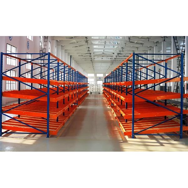B47: Warehouse Flow Rack for Carton Storage Box Flow Gravity Storage Roller Racking Carton Flow Racking