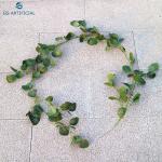 Green Artificial Tree Branches And Leaves / Artificial Willow Tree Strip