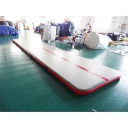 China Rectangle Shape Gym Sport Inflatable Tumble Track In 20cm For Cheerleading for sale