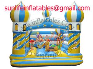China Custom childrens inflatable bouncy castle For Rental , Home Use Bouncy Castle on sale
