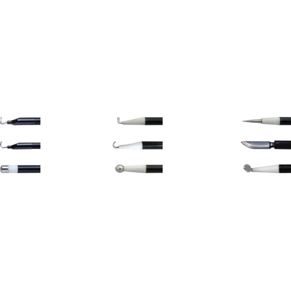 Ceramic Tips Coagulating And Dissecting Unipolar Electrodes Without Suction Channel