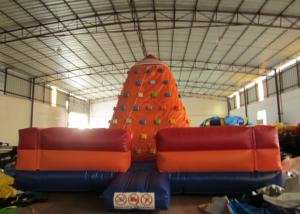 China Customized Climbing Wall Inflatable 6 X 6 X 4.5m , Inflatable Water Slide Climbing Wall on sale