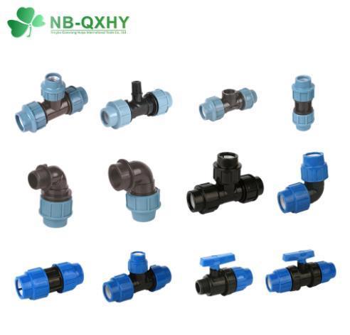 NB-QXHY Plastic Pn16 PP Compression Fitting Fixed Ball Valve for Irrigation System