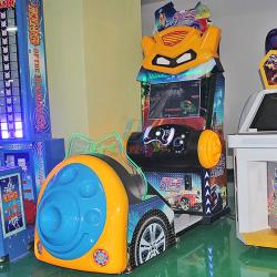 China 275 W Racing Arcade Machine , Amusement Coin Operated Crazy Car Driving Simulator for sale