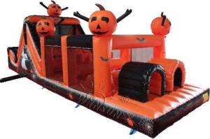 China Halloween Theme Inflatable Sports Games , Customized Size Blow Up Obstacle Course on sale