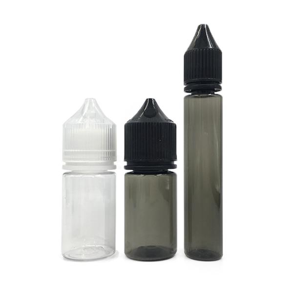 Transparent PET Childproof Round E Liquid Bottle For Customization Printing