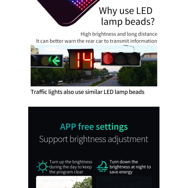 IP64 Interactive Car Led Screen For Advertising And Safety Alerts Holiday Greetings