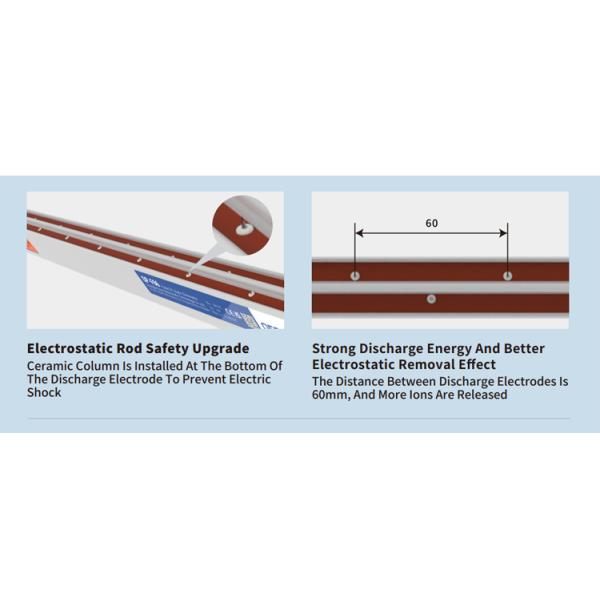 DC 24V Static Elimination Bars ABS Ionizing Bar For Industrial