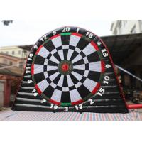 Giant Inflatable Soccer Dart Board CE / UL Air Blower For Outdoor Play