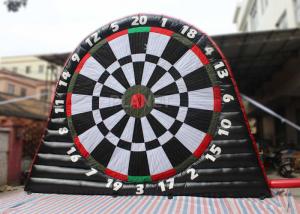 Wholesale Giant Inflatable Soccer Dart Board CE / UL Air Blower For Outdoor Play from china suppliers