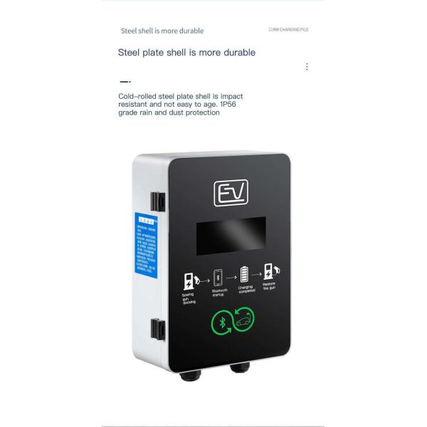 3 Phase OCPP Wallbox AC Charger 32 Amp Ev Charger Type 1 Type 2