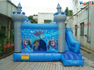 Wholesale Frozen Inflatable Bounce Houses , Inflatable Frozen Mini Bouncer Slide from china suppliers