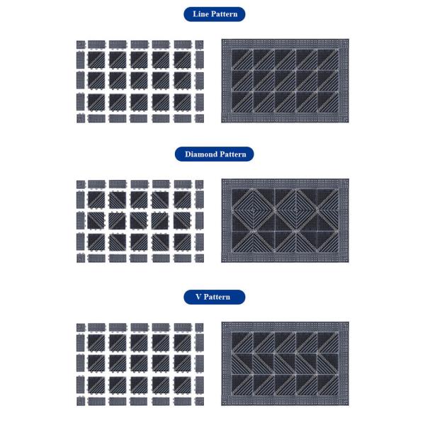 Vinyl Modular Drainage Mats 15x15