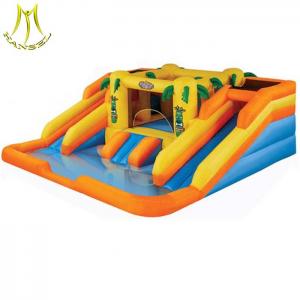 Hansel low price amusement park giant inflatable pool slide for adult manufactruer in Guangzhou