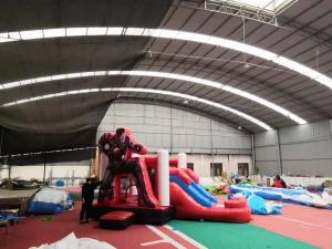 Wholesale Indoor Ironman Red Inflatable Bounce House Combo Waterproof Safety Material from china suppliers