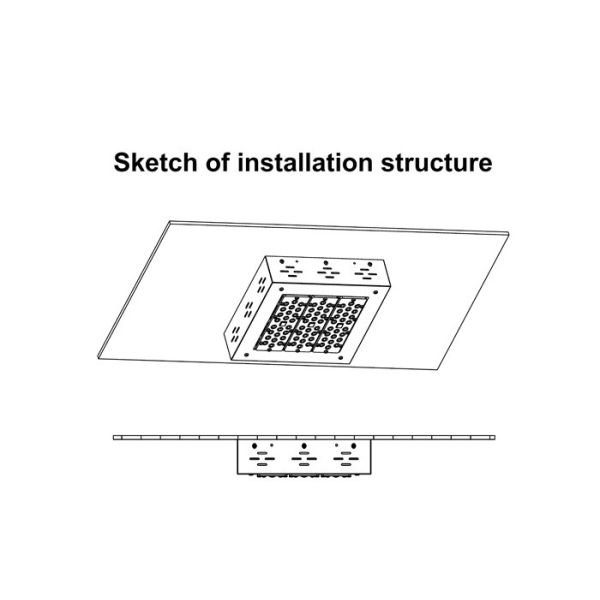 Ip65 Retrofit 150 W Led Canopy Lights Gas Station 160lm/w With Luxeon 5050 Led