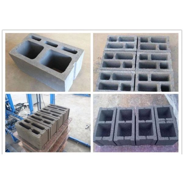 Halstec 40-3A Egg Layer Cement Block Molding Machine 5000 Bricks Per Day 6.7kw
