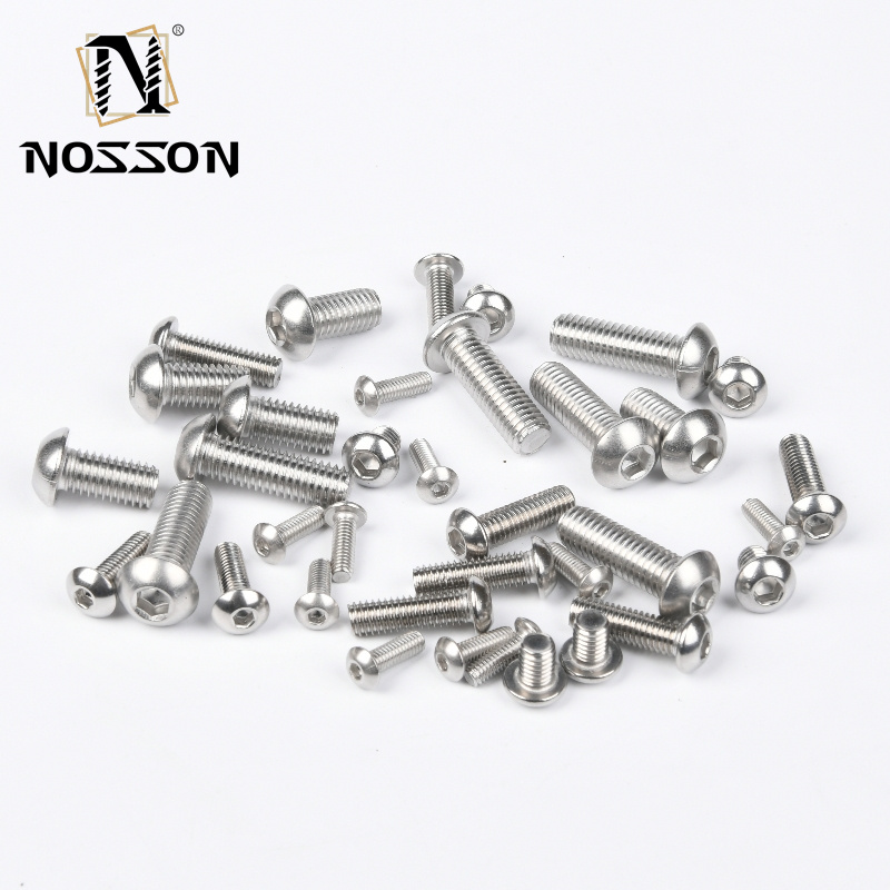 DIN Standard M2 M2.5 M3 M4 M5 M6M8 M10 M12 M14 M16 M18 M20 M24 M27 M30 Custom 304 Stainless Steel Socket Screws and Bolts