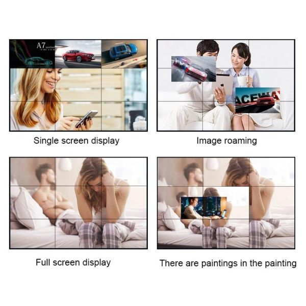 HD 1080P 4K 1920*1080 500cd/m2 Wall Mounted LCD Display
