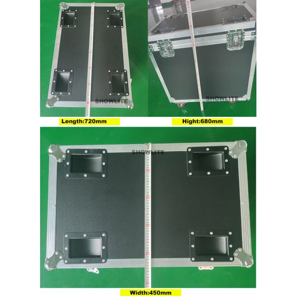 Heavy Duty Aluminum Frame Lighting Flight Case Easy Locking High Strength