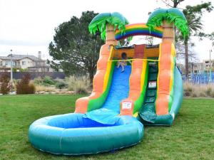 Wholesale OEM Plato PVC Outdoor Inflatable Water Slide For Children from china suppliers