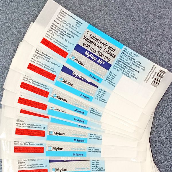 Custom Logo Medicine Bottle Packaging Sticker Label Factory Waterproof
