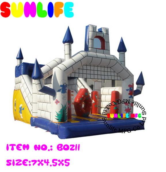 Quality Amusement Park Jumping Castle Inflatable Bouncy Slide For Children for sale