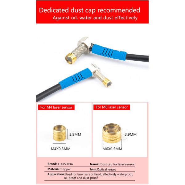 LUOSHIDA Small Through Beam Laser Sensor Elbow / Bend 90 Degree