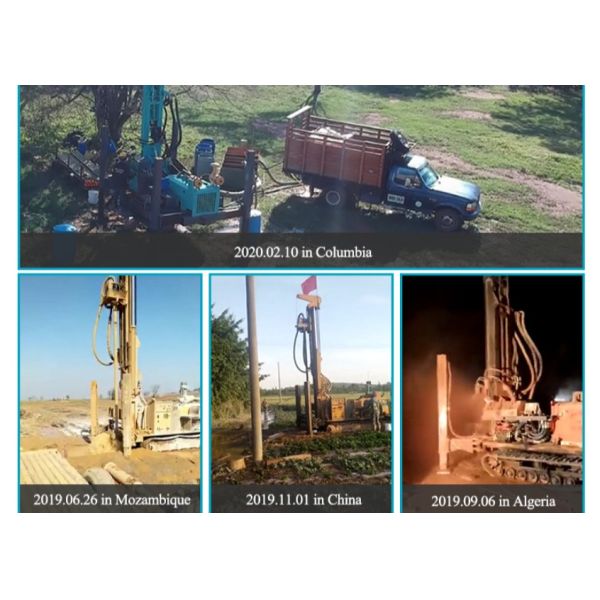 Crawler Type Pneumatic 400meter Water Borewell Machine