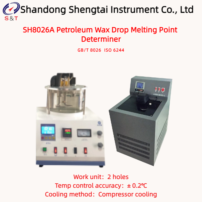 Dual-Holes Petroleum Wax Drop Melting Point Determiner -10℃ ~ 110℃ Digital Timer Timing ISO 6244