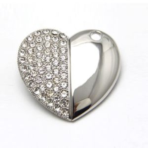 Bulk Custom Crystal Wedding Gifts Rose Gold Crystal USB Stick Gift OEM LOGO Accept