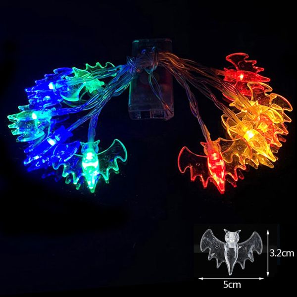 Eyeball String Light Batterey Charged Muticolor Eye Night Light Hanging Wall Decor Festoon Decoration LED Halloween Lights