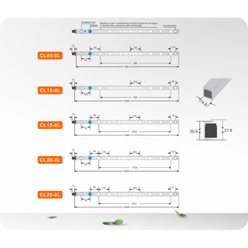 Blanking Safety Light Curtain