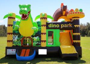 Wholesale Adults And Kids outdoor game 0.55mm PVC Dinosaur Inflatable Bouncy Castle Rental from china suppliers