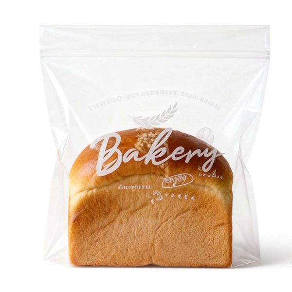Custom Flat Opp Plastic Bread Transparent Clear Food Packing Bag