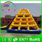 Guangzhou QinDa Inflatable Floating Island Inflatable Climbing Water Slide For