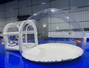 China 1mm PVC Transparent  Inflatable Bubble Camping Tent Digital printing on sale