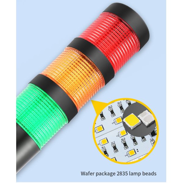 5 Layers Stack LED Stack Lights Alarm Caution IP50 For CNC Machines And Machining Centers