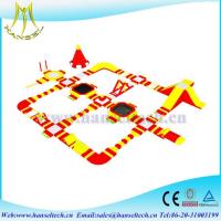 China Hansel terrfic PVC inflatable water jumping castles for sale for sale