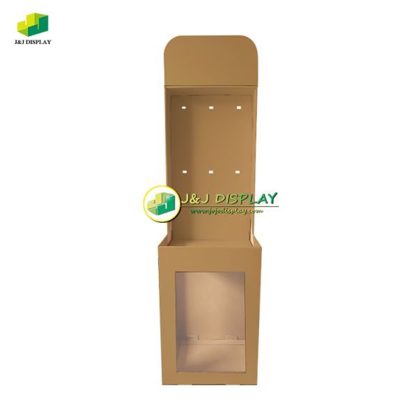 Knock Down Unit Flooring Recyclable Knock Down Shelves Displaying Corrugated Board Cardboard Floor Display Stand For Stationery, Skin Care, Outdoor
