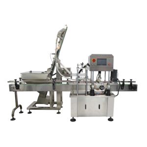 China Servo Drive Tinplate Automatic Capping Machine For Glass Jar on sale