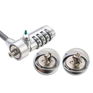 4 Digit Security Password Laptop Computer Notebook Cable Lock