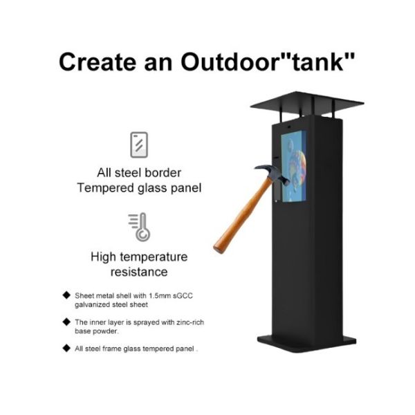 32 inch waterproof canopy touch screen outdoor lcd digital signage