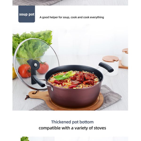 Non Stick Multifunctional Kitchen Cast Iron Cookware Set With Bakelite Handle