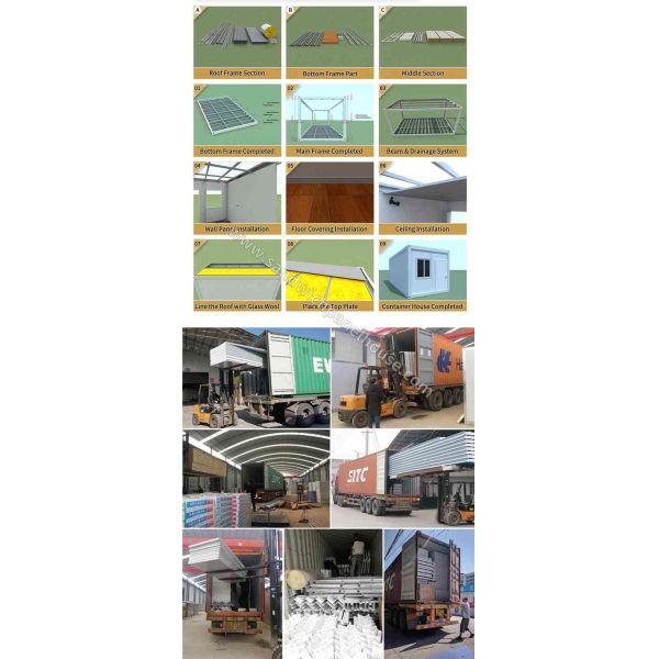 Movable Fireproof Portable Construction Office Convenient Transportation